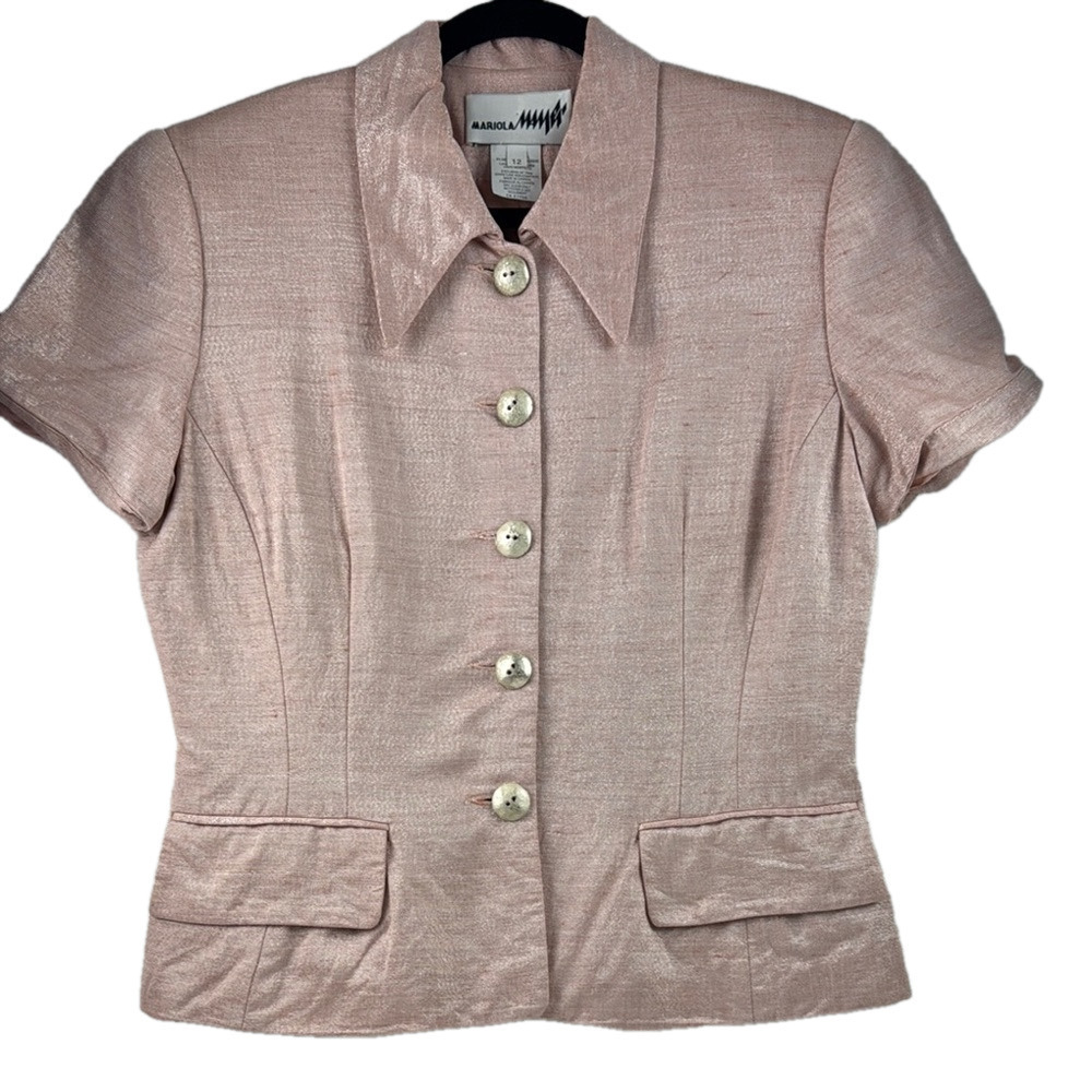 Mariola Mamer Vintage Blazer with Short Sleeves